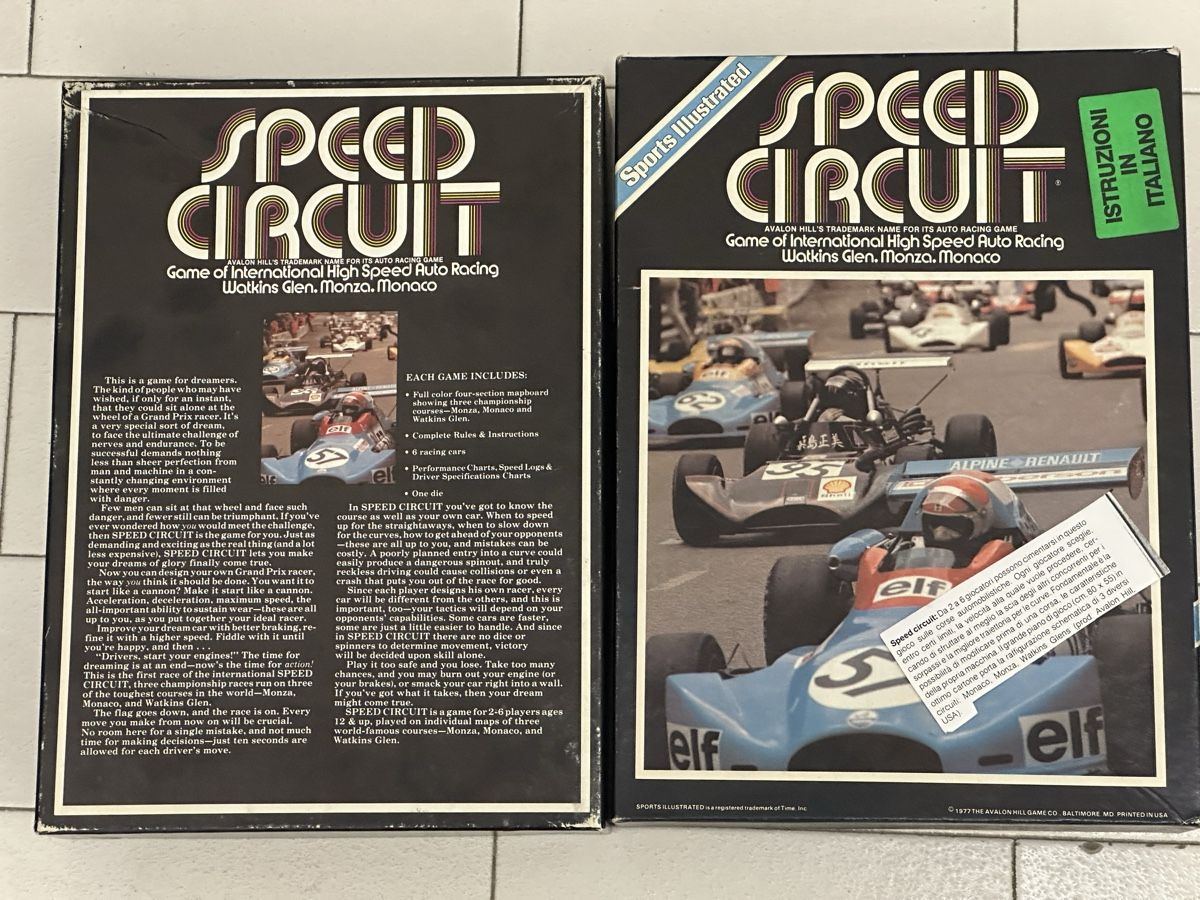 Giochi: Speed Circuit - Gioco da tavolo vintage, completo! – Usato da Novazzano venduto da my_market_place97