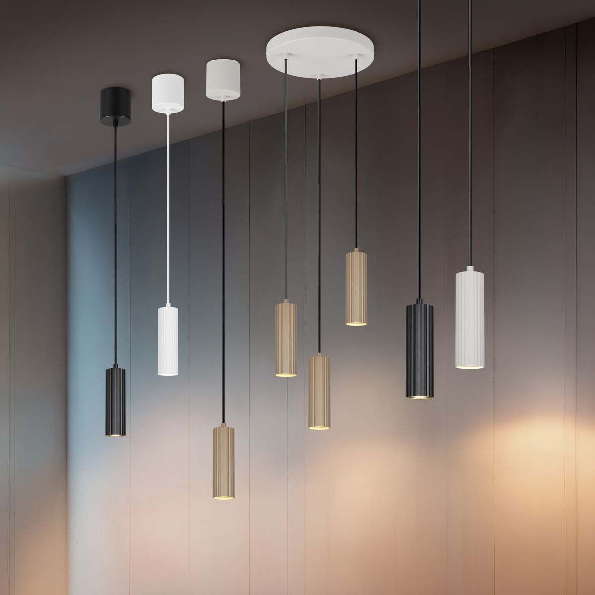 Lampadari & plafoniere: Pendelleuchte, Höhe anpassbar, 9 cm Ø – Nuovo (secondo la descrizione) da Kreuzlingen venduto da Smart-Light 1