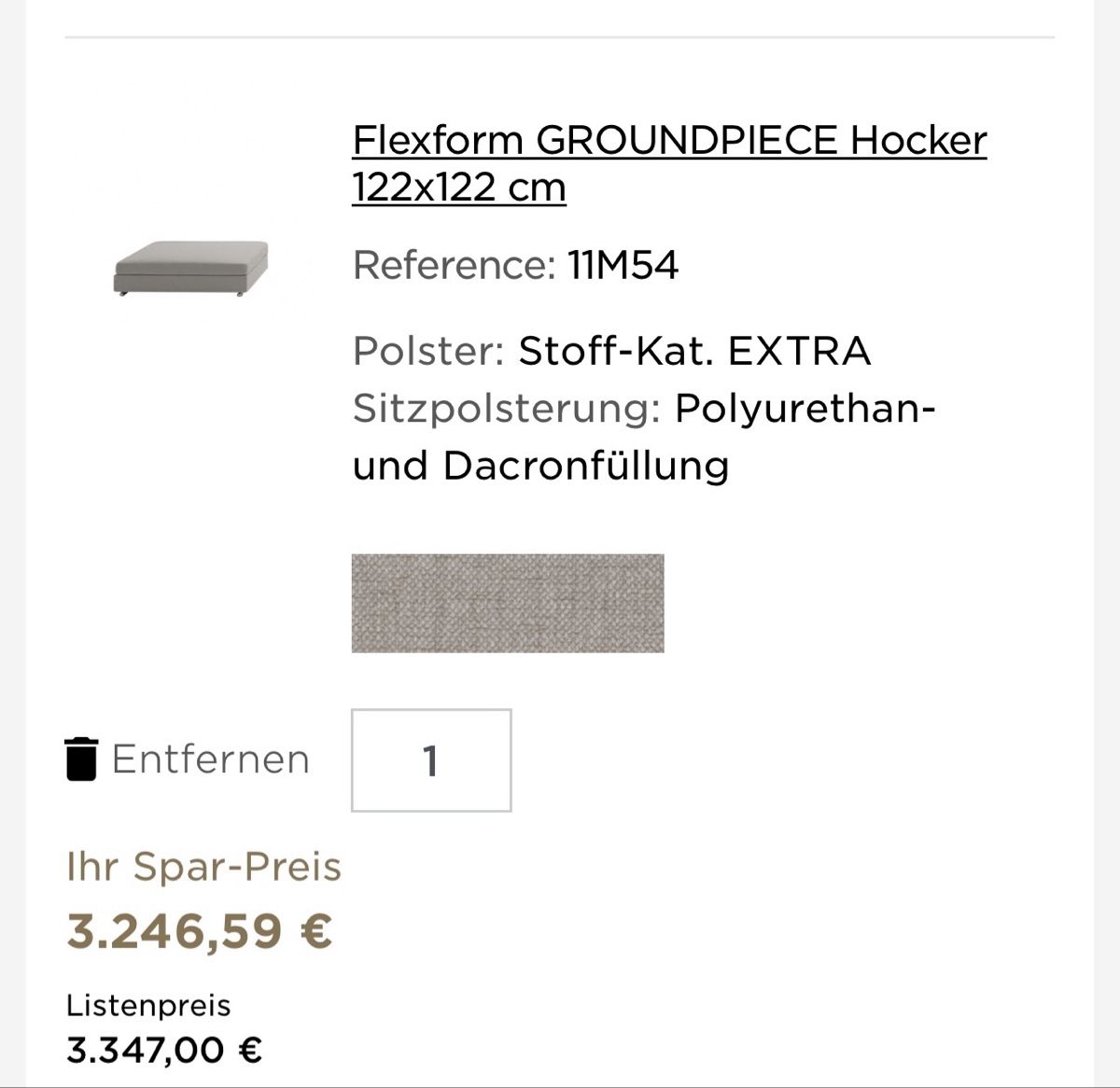 Sofas: Flexform Groundpiece Sofa – D'occasion à Luzern par Cube4 6