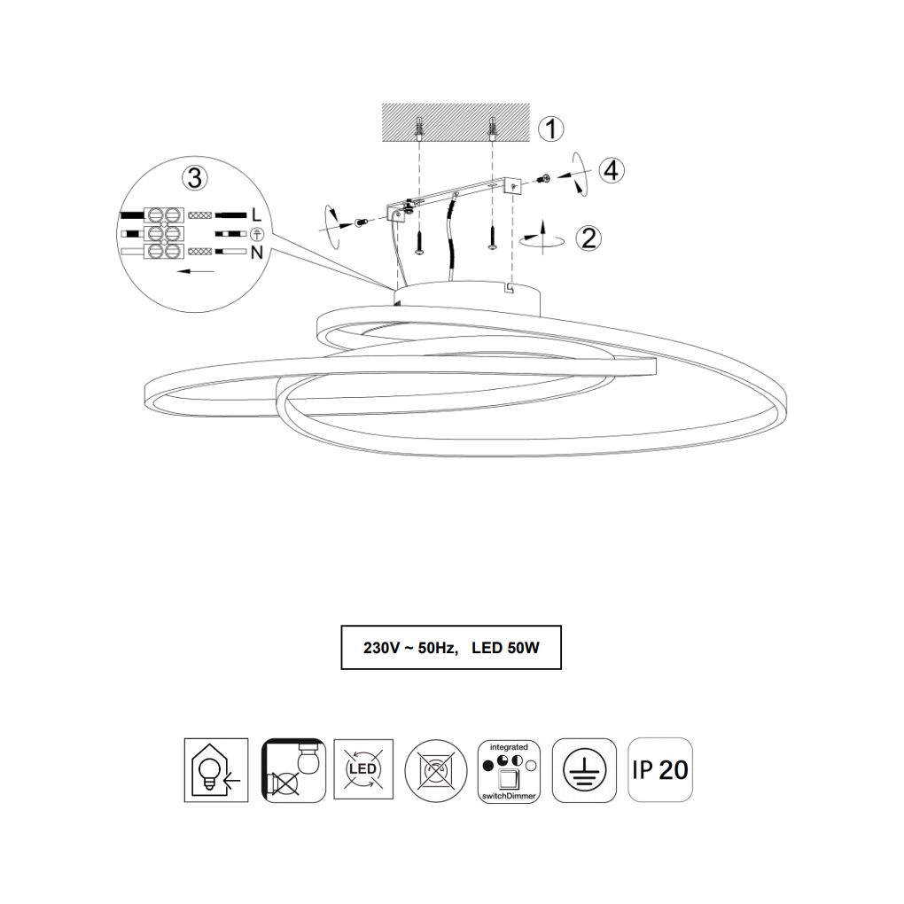 Kronleuchter & Deckenlampen: LED Deckenleuchte, Dimmer, 80 cm x 65 cm – Neu (gemäss Beschreibung) aus Kreuzlingen von Smart-Light 2