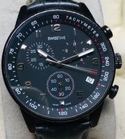 SWISS TIME Chronograph ETA Herrenuhr ( Swiss Made /44 mm )