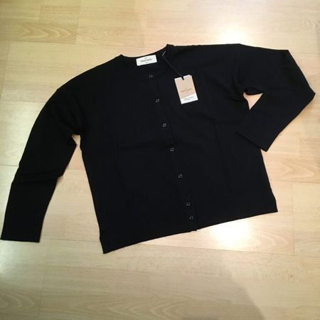Gran Sasso LA Fein Strick Jacke glatt re Bio BW schwarz 36
