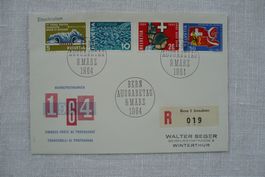 1964 FDC Werbemarken SBK 406 - 409