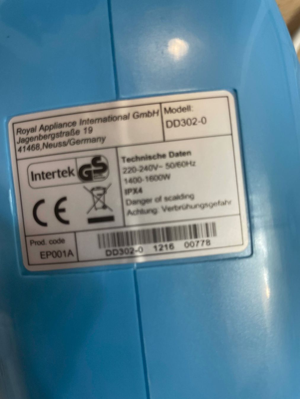 Nettoyeurs à vapeur: Dirt Devil Dampfreiniger DD302-0 – D'occasion à Affeltrangen par Mowgli_123 2