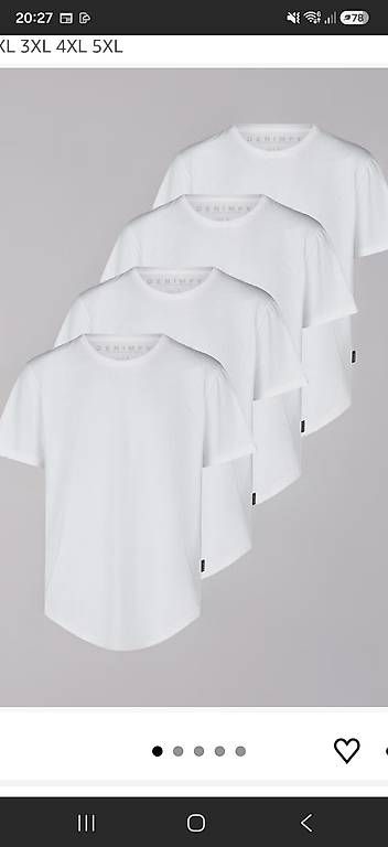 T-shirt: 4-er Pack T-Shirts lang XL – Nuovo e nell'imballaggio originale da Zürich venduto da Lotusblume88