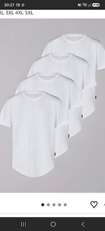 4-er Pack T-Shirts lang XL