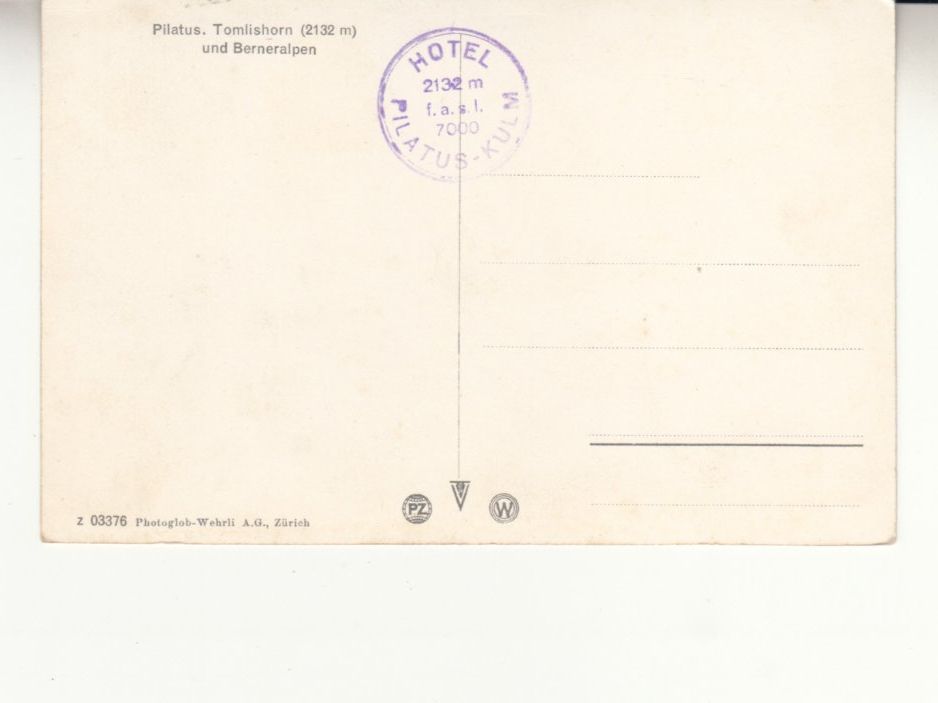 Cartoline postali: Pilatus ca. 1910 – Usato da Bürglen TG venduto da StampGraf 1