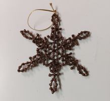 Weihnachtsdeko 3 Diamantsterne glitzernd