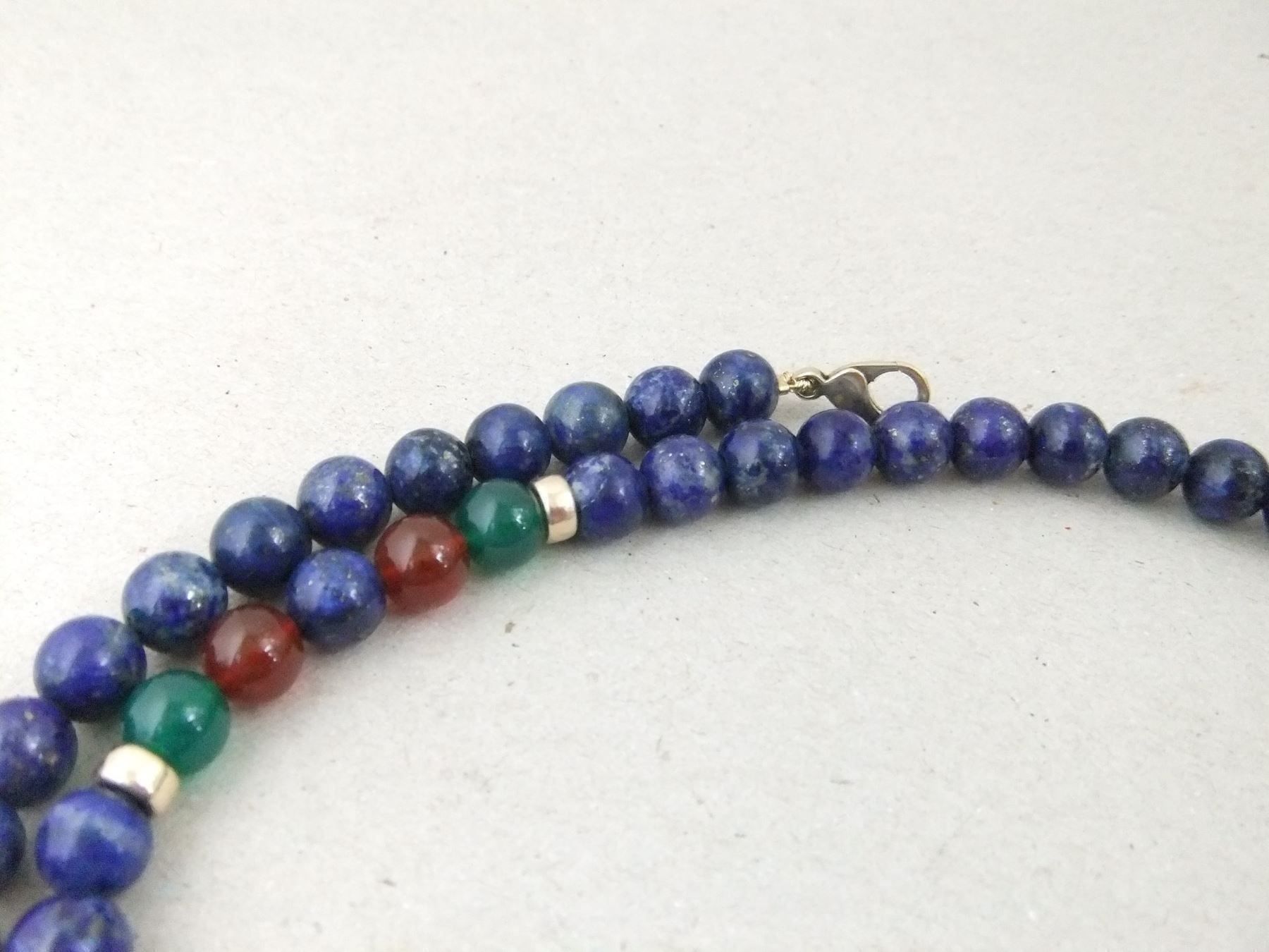 Catenine: Lapislazuli Kette - 375 Gold 9CT – Usato da Esslingen venduto da eintagammeer 9
