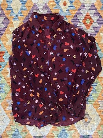 Sandro Bluse Seide