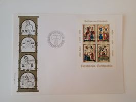 Briefmarken Block auf Couvert