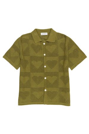 Carne Bollente Green Cupid's Net Shirt
