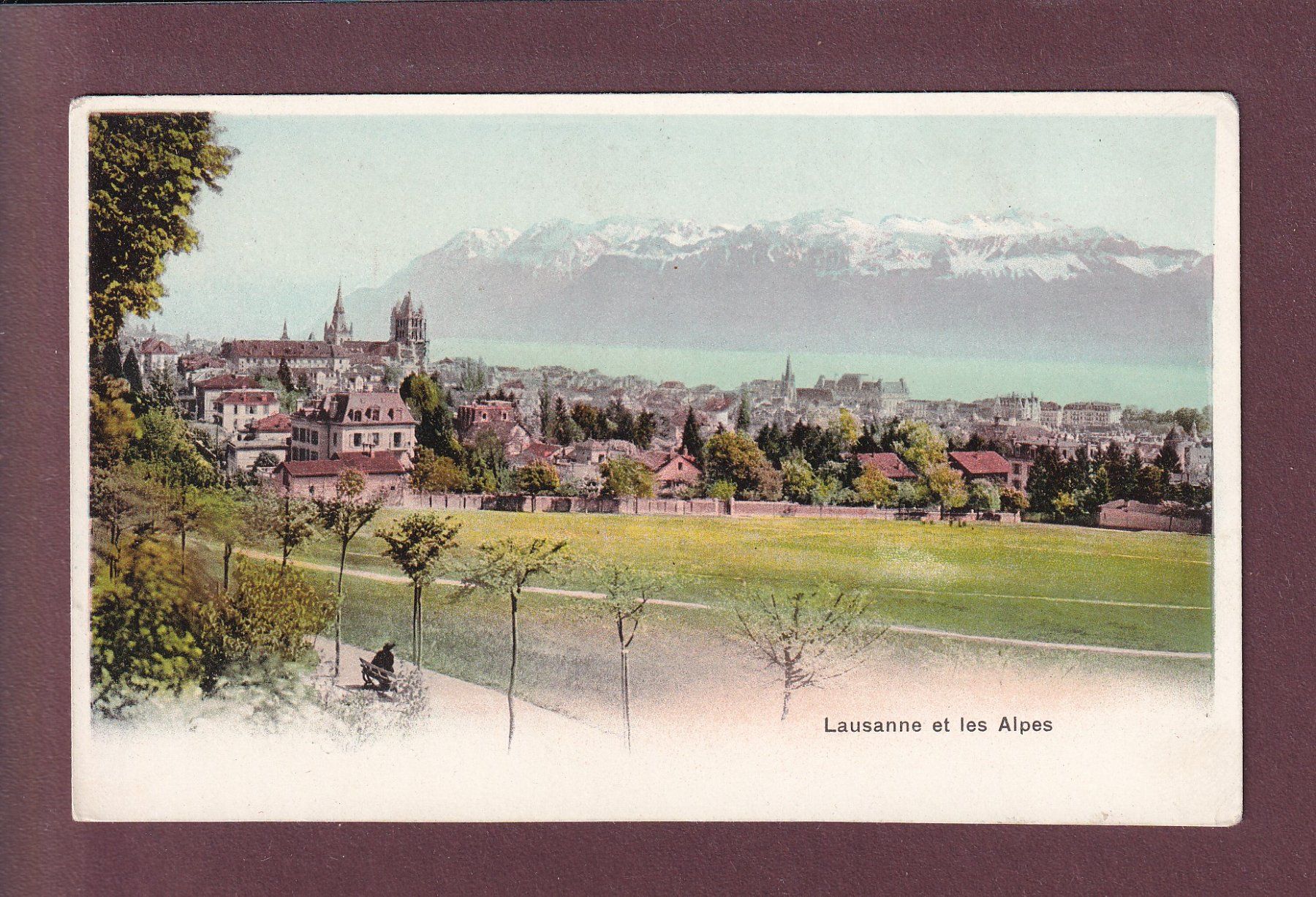 Cartoline postali: LAUSANNE et les Alpes – Usato da Pully venduto da nicecards