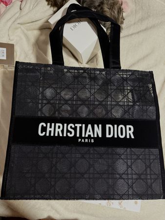 Dior Black Mesh Tote