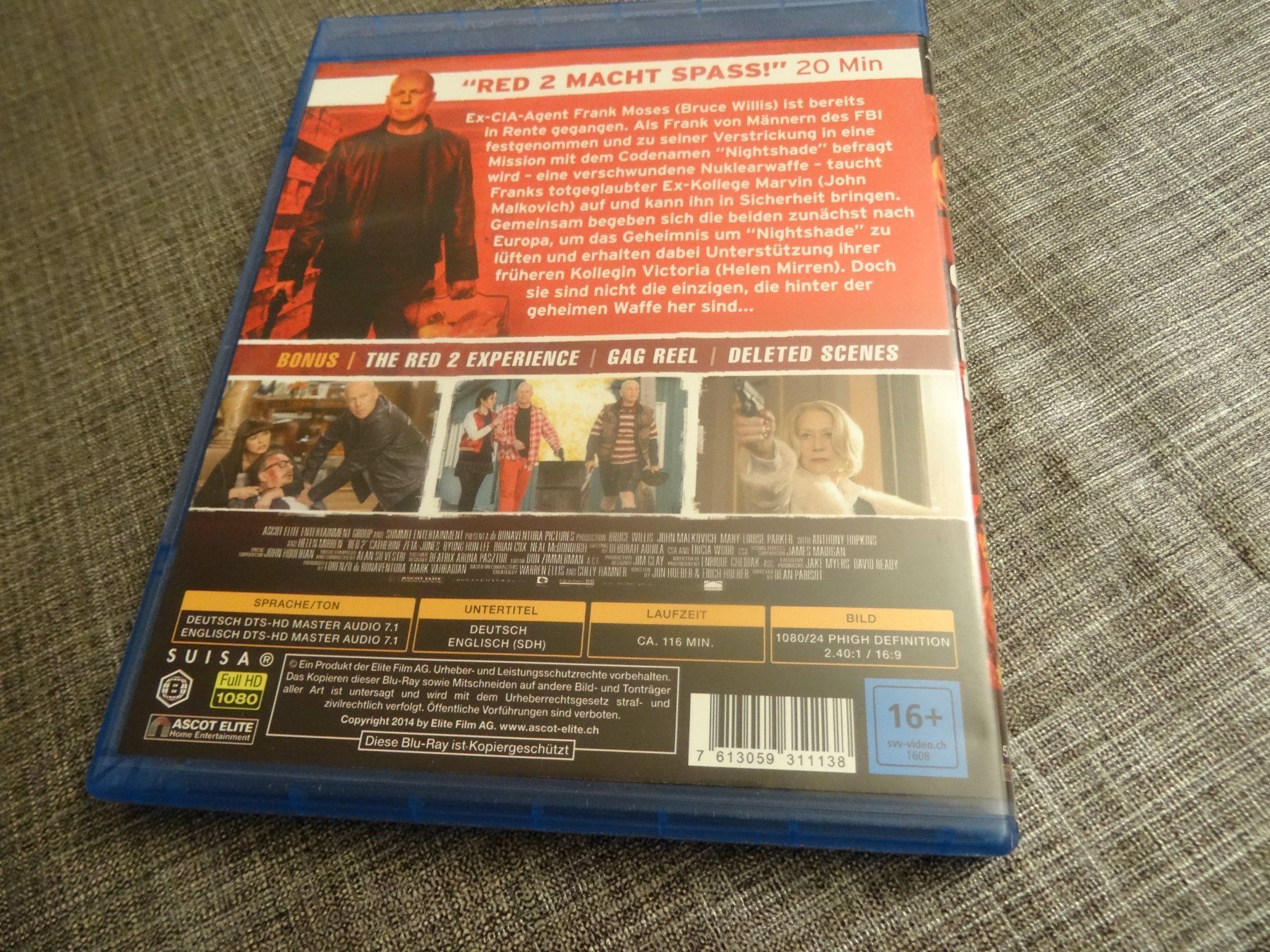 Alle DVDs: RED 2 Blu-ray – Gebraucht aus Olten von Disc-Verkauf 2