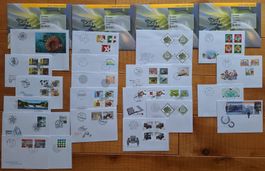 Komplette Jahresserie FDC Schweiz 2015, Ersttagsbriefe