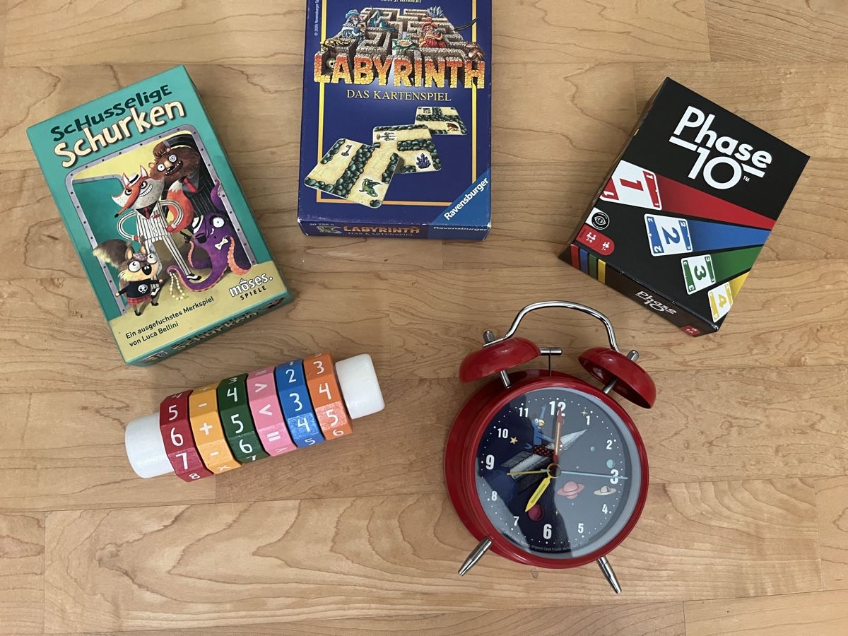 Ravensburger Giochi: 3  Spiele & Globi-Wecker – Usato da Bülach venduto da Papagei7