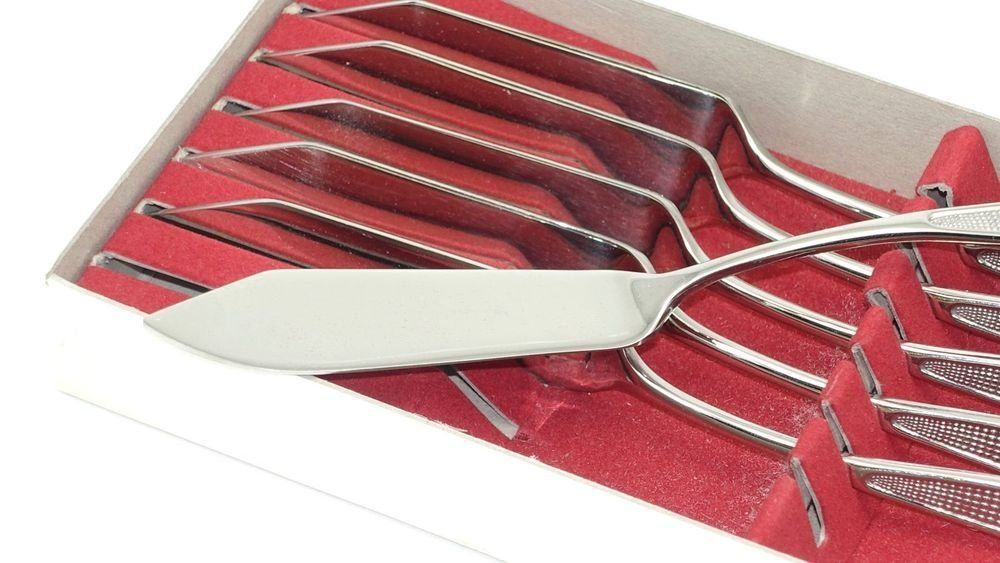 Coltelli da cucina: Fischmesser Gravour "Fuchs Helikopter" (selten) NEU – Nuovo e nell'imballaggio originale da St. Pantaleon venduto da datendrang1 1