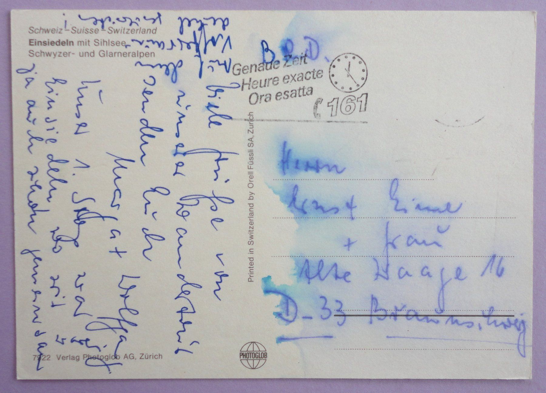 Cartoline postali: Einsiedeln mit Sihlsee – Difettoso da Fétigny venduto da Billy2miny 1