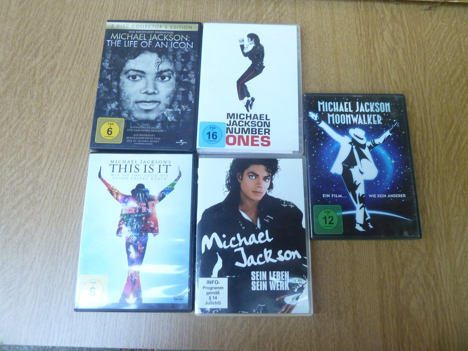 Alle DVDs: Michael Jackson DVDs Konvolut 5 Stck – Gebraucht aus Rieden SG von jamilau