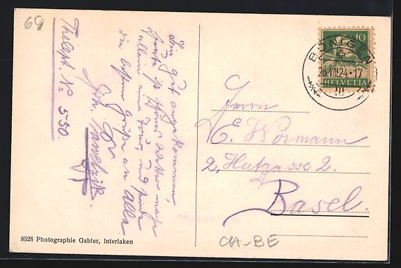 Ansichtskarten: Bönigen, Hotel Oberländerhof und de la – Gebraucht aus Berlin von bartko-reher 1