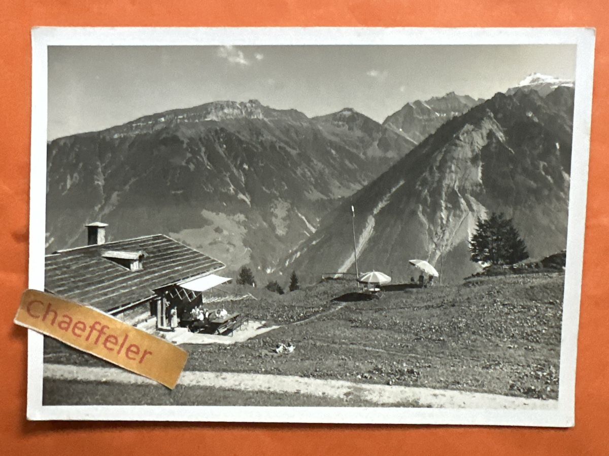 Ansichtskarten: Braunwald, Wirtschaft Nussbühl – Gebraucht aus Zürich von Chaeffeler