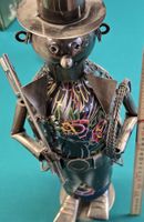 Metallfigur Kaminfeger Deko Figur Weinhalter