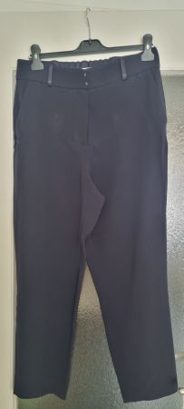 THE FOLD clever crepe trousers navy Gr. UK12/M