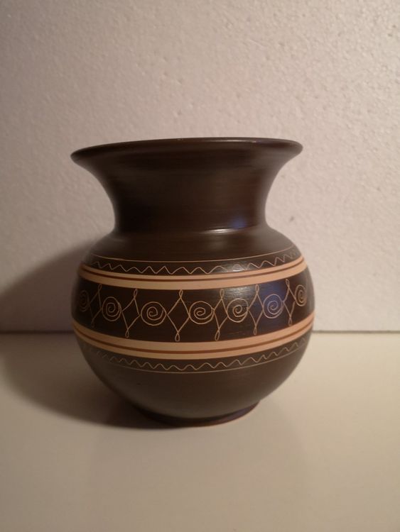 Keramik Vase braun Kaufen auf Ricardo