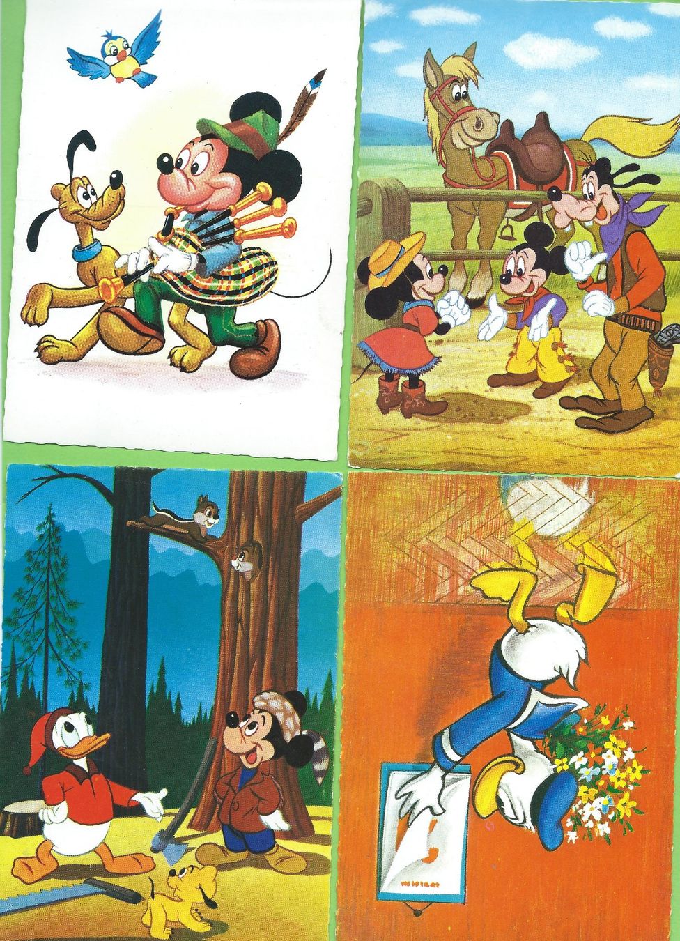 Cartoline postali: 4 AK Walt Disney – Usato da Zürich venduto da t24_de