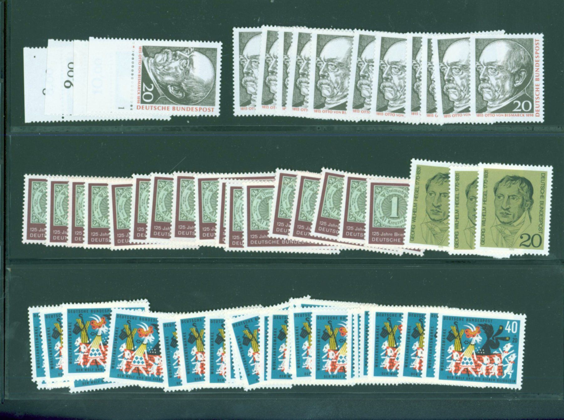 Alle Briefmarken: DE Einzelwerte SUPER ** auf 3 Scans (C235) – Neu (gemäss Beschreibung) aus Seuzach von Harri19 1