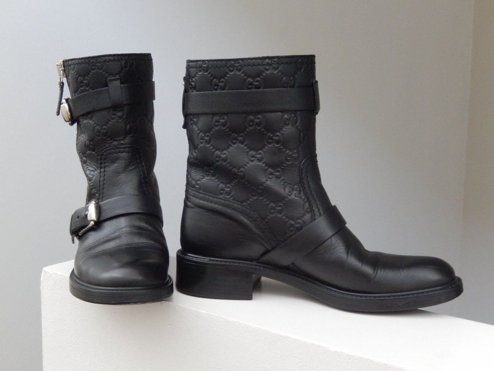 GUCCI Biker Boots 38, NP (Gebraucht) in Tuggen