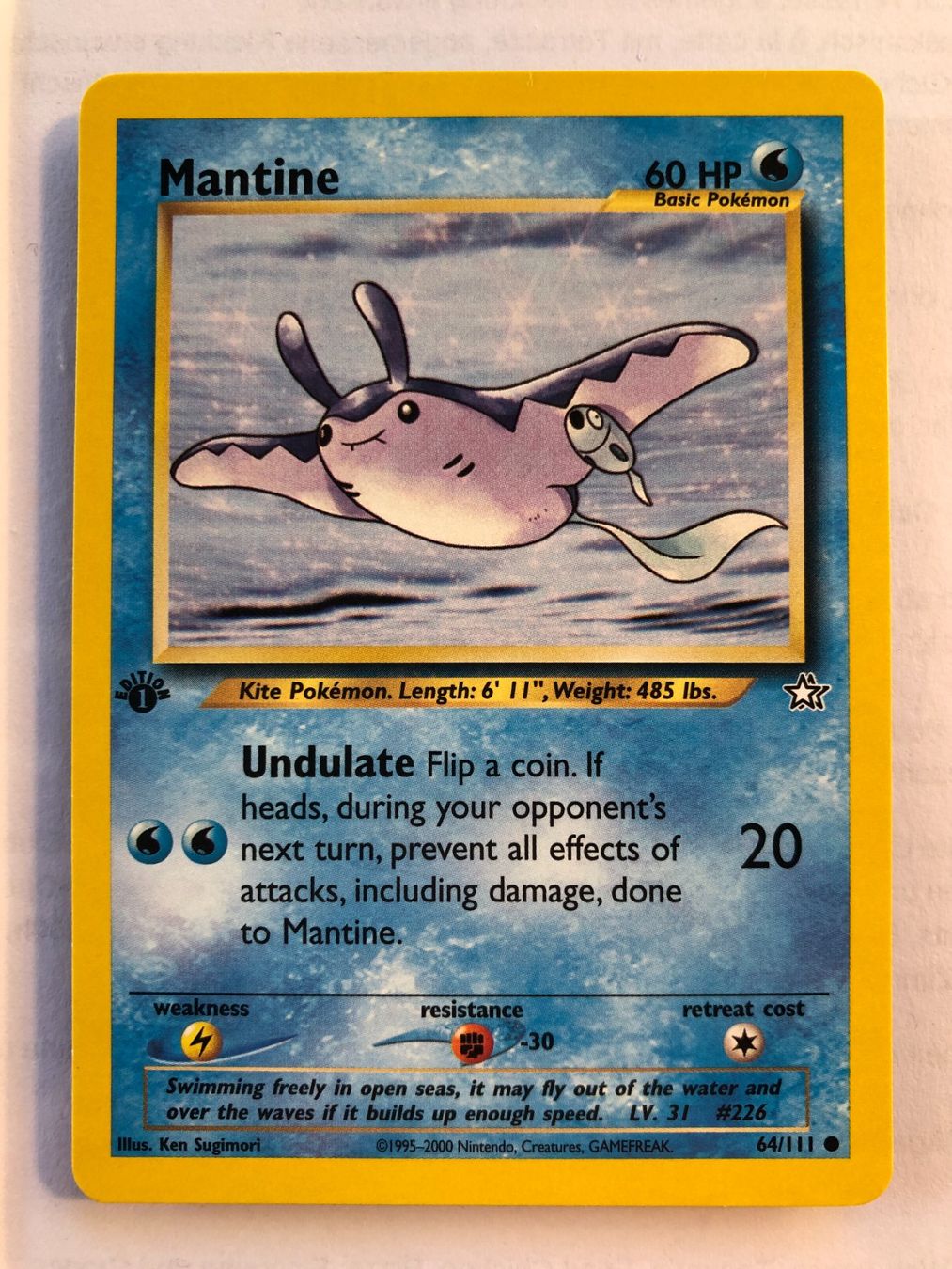 Sammelbilder & Trading cards: Mantine 1st Neo Genesis - MINT - ab 1.- – Gebraucht aus Giubiasco von dan_pr8b
