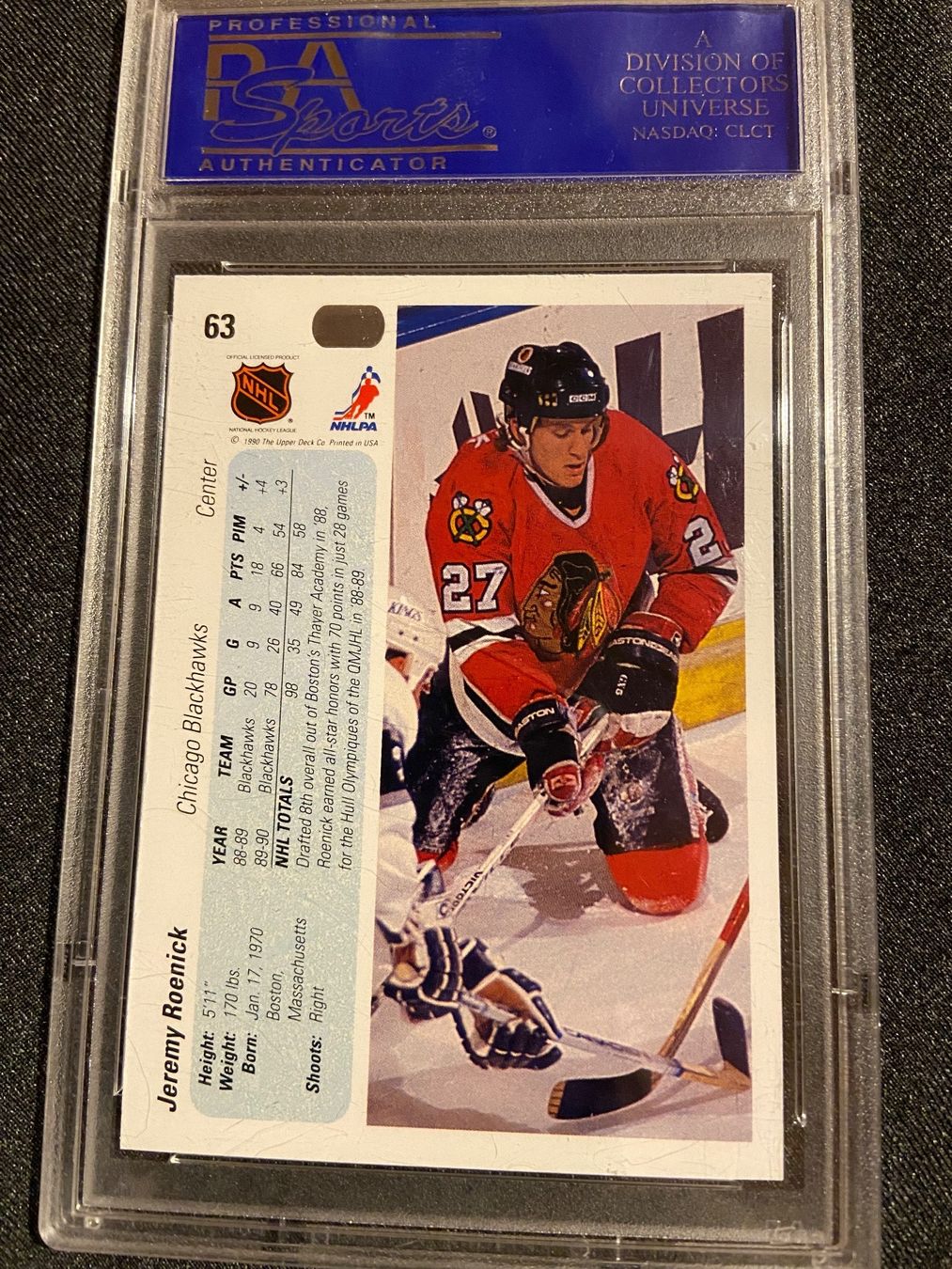 NHL Carte collezionabili: NHL Jeremy Roenick PSA 10 – Nuovo (secondo la descrizione) da Mettmenstetten venduto da Pimplzwrg 1