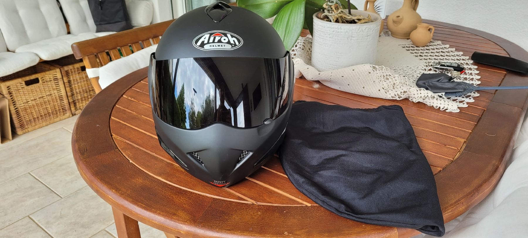 Airoh Casques & visières: Airoh Mathisse  Klapphelm – Grösse M / schwarz – Neuf (Voir description) à Tann par Eskaton77 2