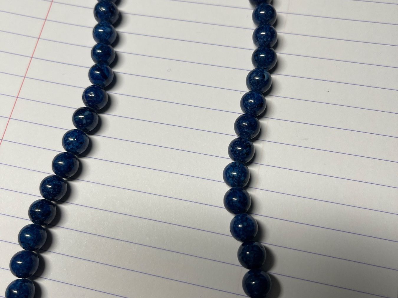 Perle (finte): Blauer Edelstein-Collie Lapislazuli vintage 40 Cm – Usato da Gutenswil venduto da yneB1943
