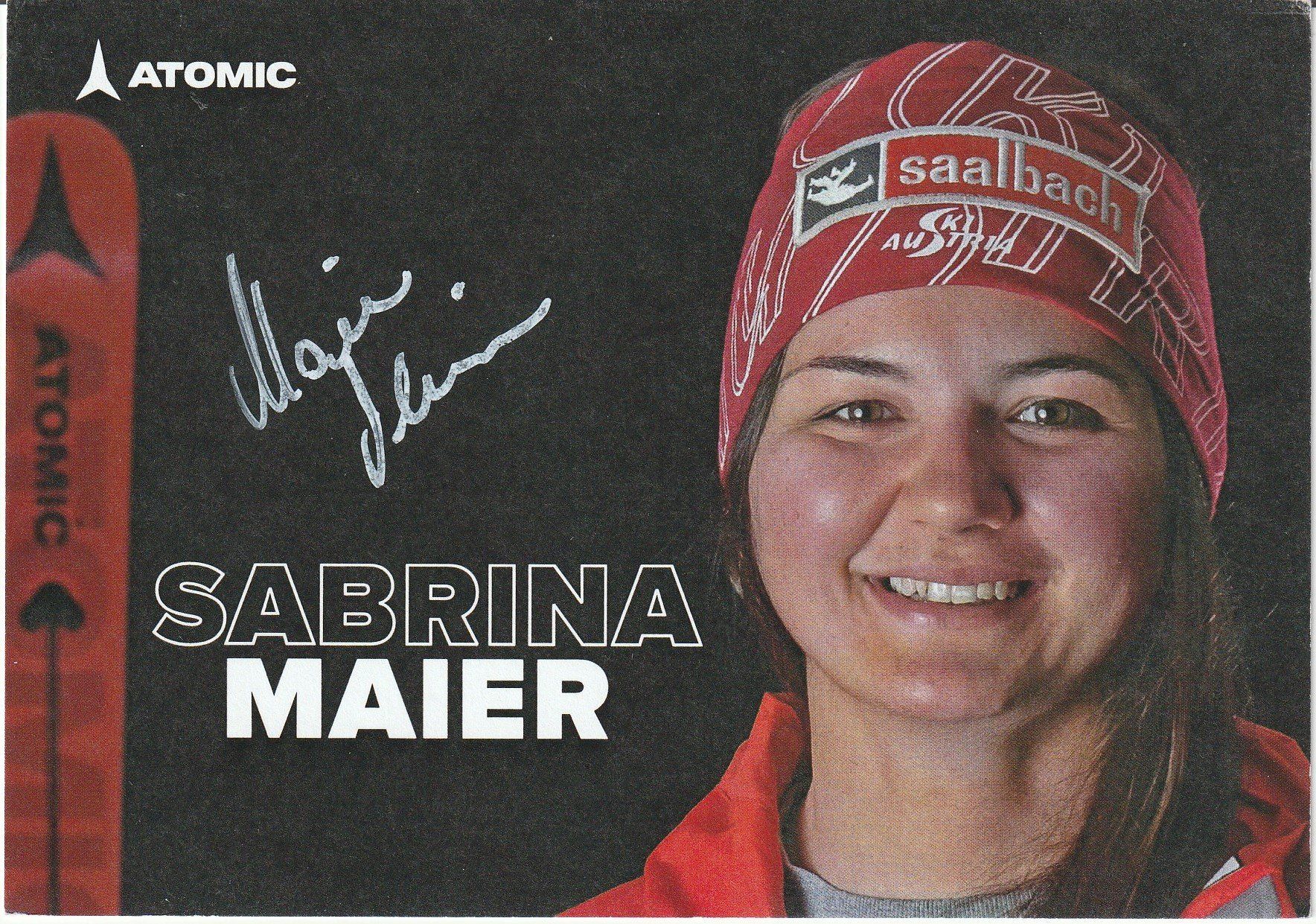 Autografi: Sabrina Maier / Originalautogramm – Usato da Schwyz venduto da racingautographs