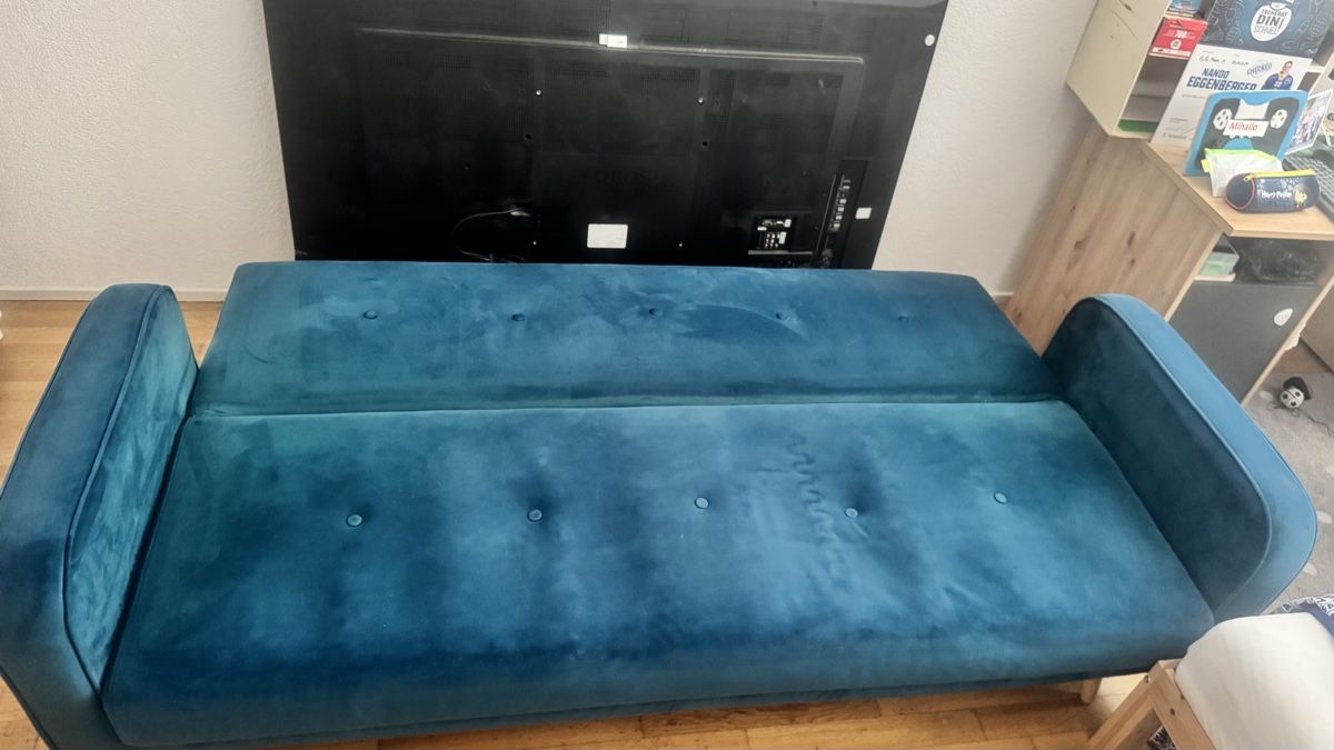 Sofas: Blue sofa bed – D'occasion à Knonau par Gix22 6