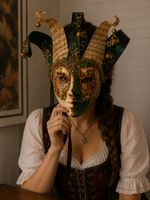 A beautiful hand-crafted carnival mask