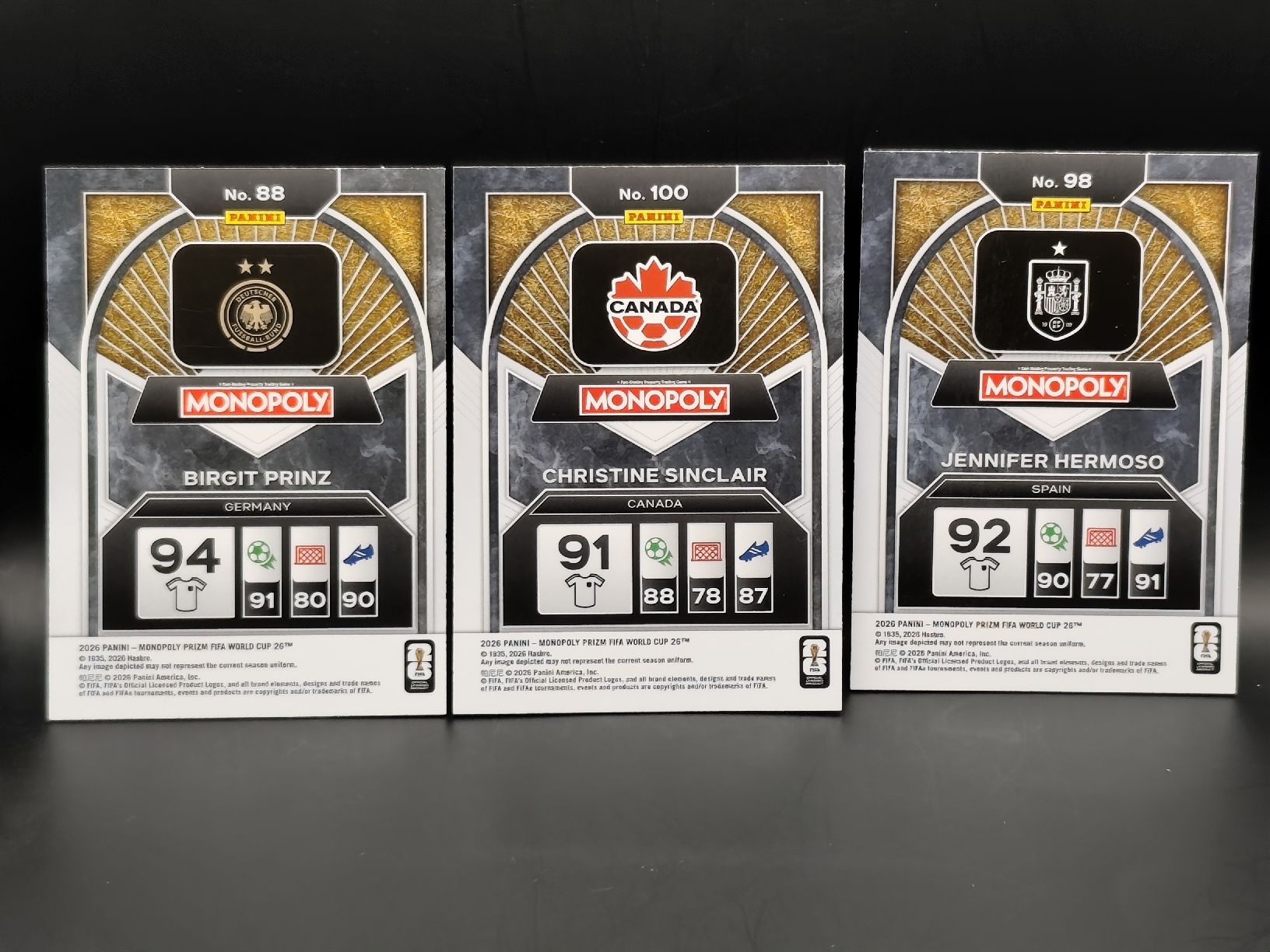 Panini Carte collezionabili: Prinz, Sinclair, Hermoso - Panini Prizm Monopoly - DE/CA/ESP – Usato da Ostermundigen venduto da DaCards 1