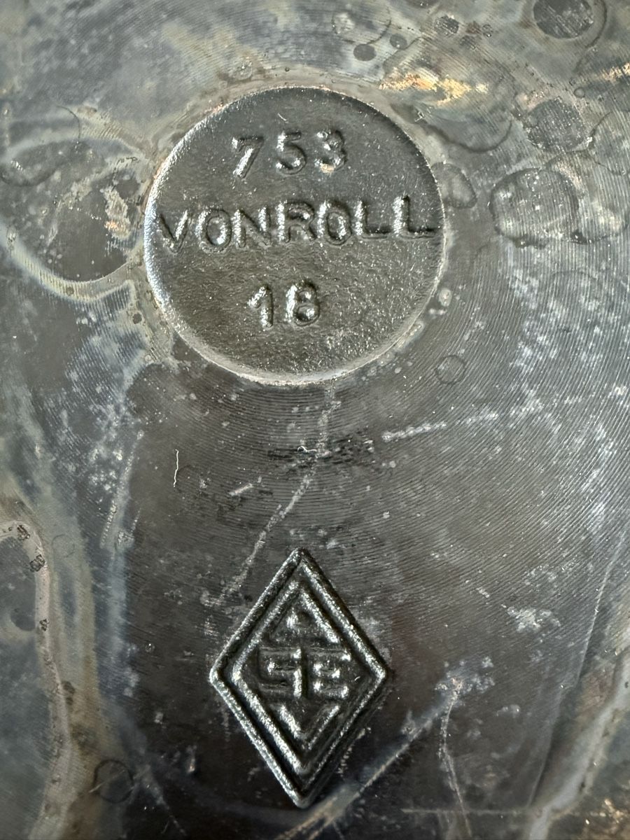 Vintage VON ROLL 753 Gusseisentopf Pfanne Bräter Gusseisen (Gebraucht ...