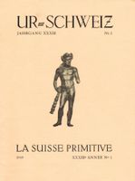 Archäologie: Ur-Schweiz  Jg. 33, 1969