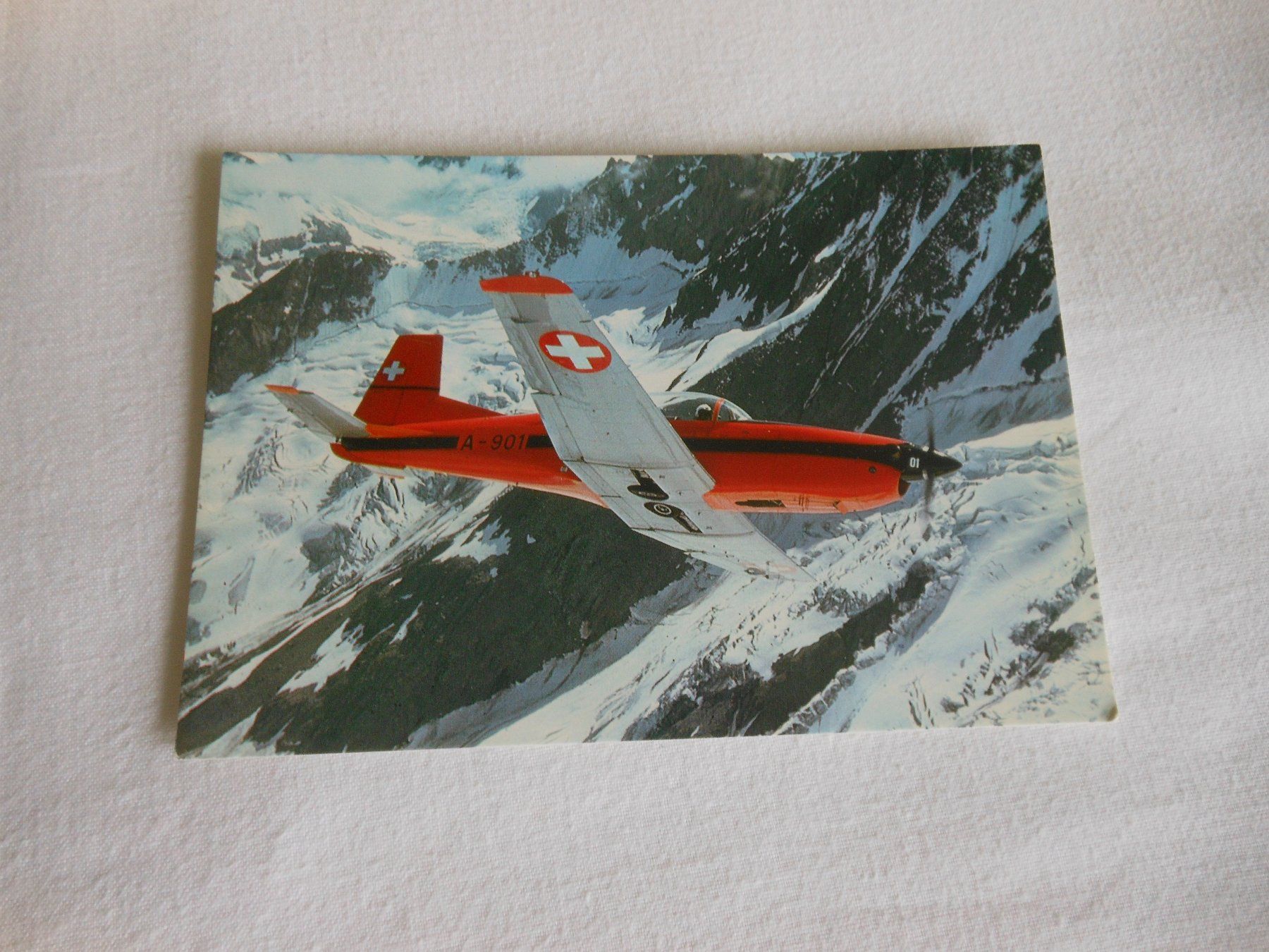 Cartoline postali: Ansichtskarte, PC-7 Photo Millitärflugdienst – Nuovo (secondo la descrizione) da Stäfa venduto da Espressa