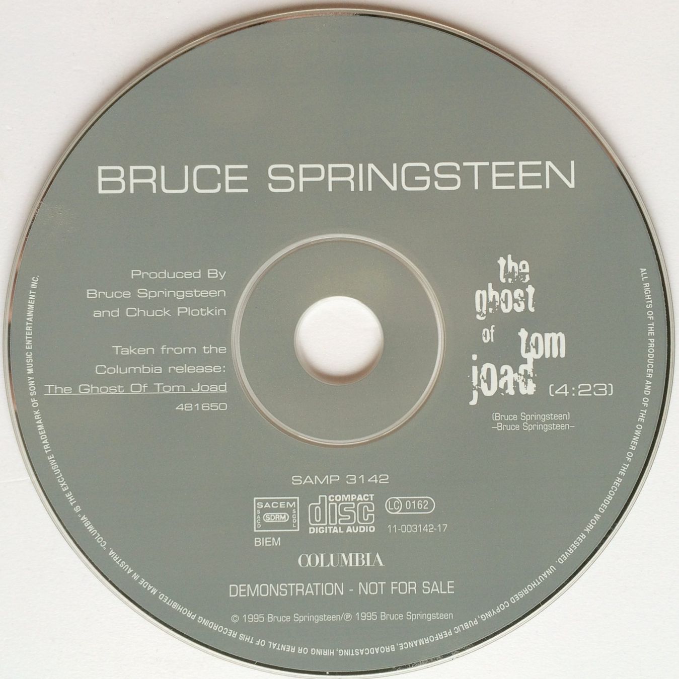 CD: BRUCE SPRINGSTEEN - THE GHOST OF TOM JOAD – Usato da Bottens venduto da hotter-than-hell 2