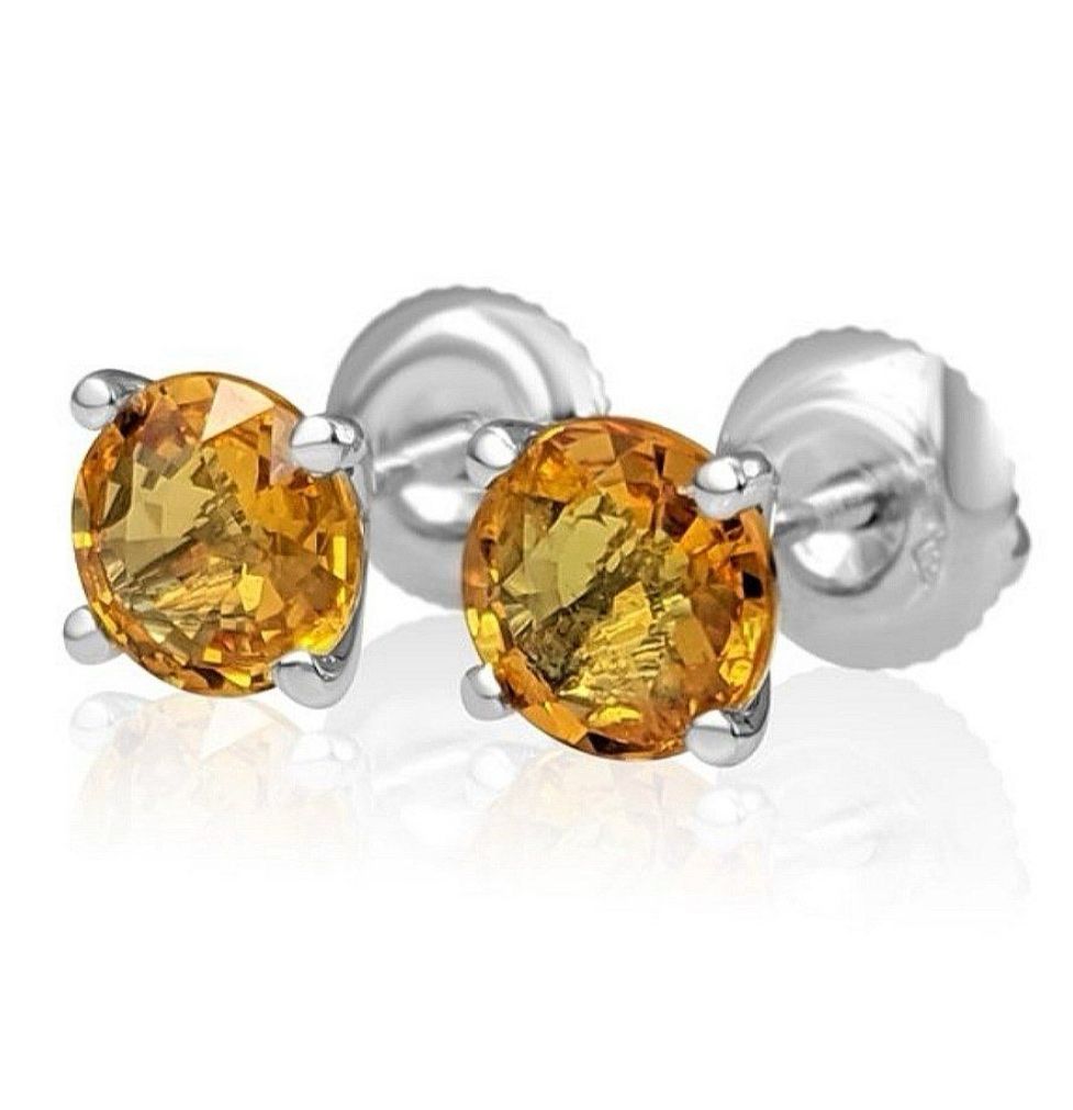 Orecchini pendenti & Orecchini a lobo: 1.82ct Saphir Orringe 14K Weissgold – Nuovo e nell'imballaggio originale da Untersiggenthal venduto da TimeandShine 2