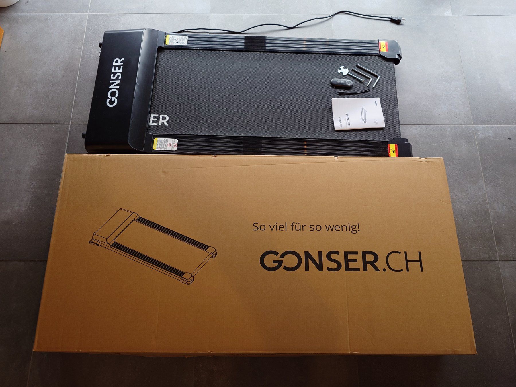 Gonser Hometrainer: Laufband Walking Pad LOWFIRE, schwarz – Gebraucht aus Bubendorf von tob_w8qz 1