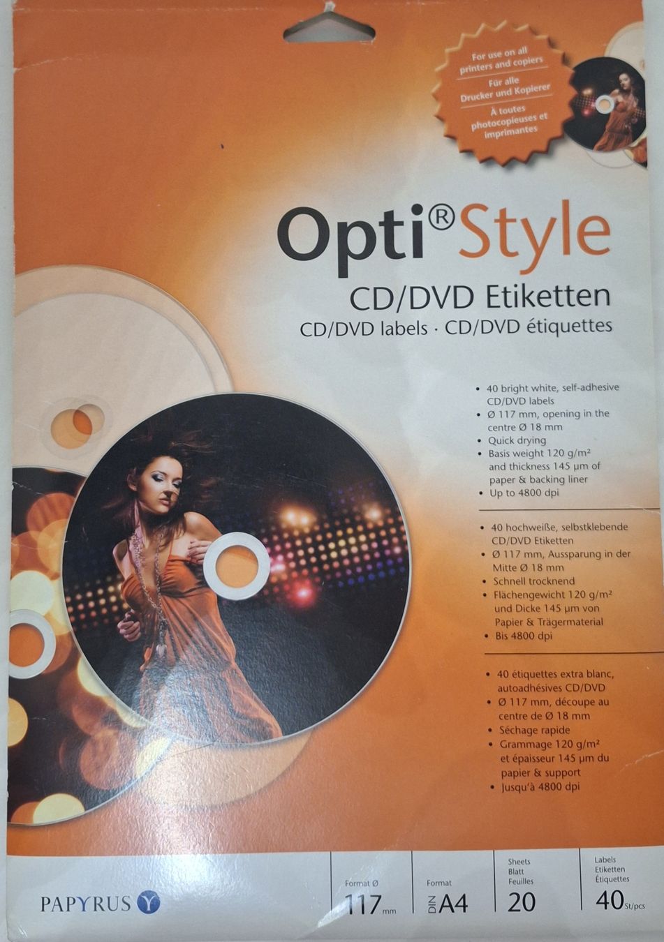 CD: CD/DVD Etiketten – Nuovo e nell'imballaggio originale da Bätterkinden venduto da srilanka47