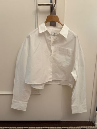 Cropped White COS Shirt