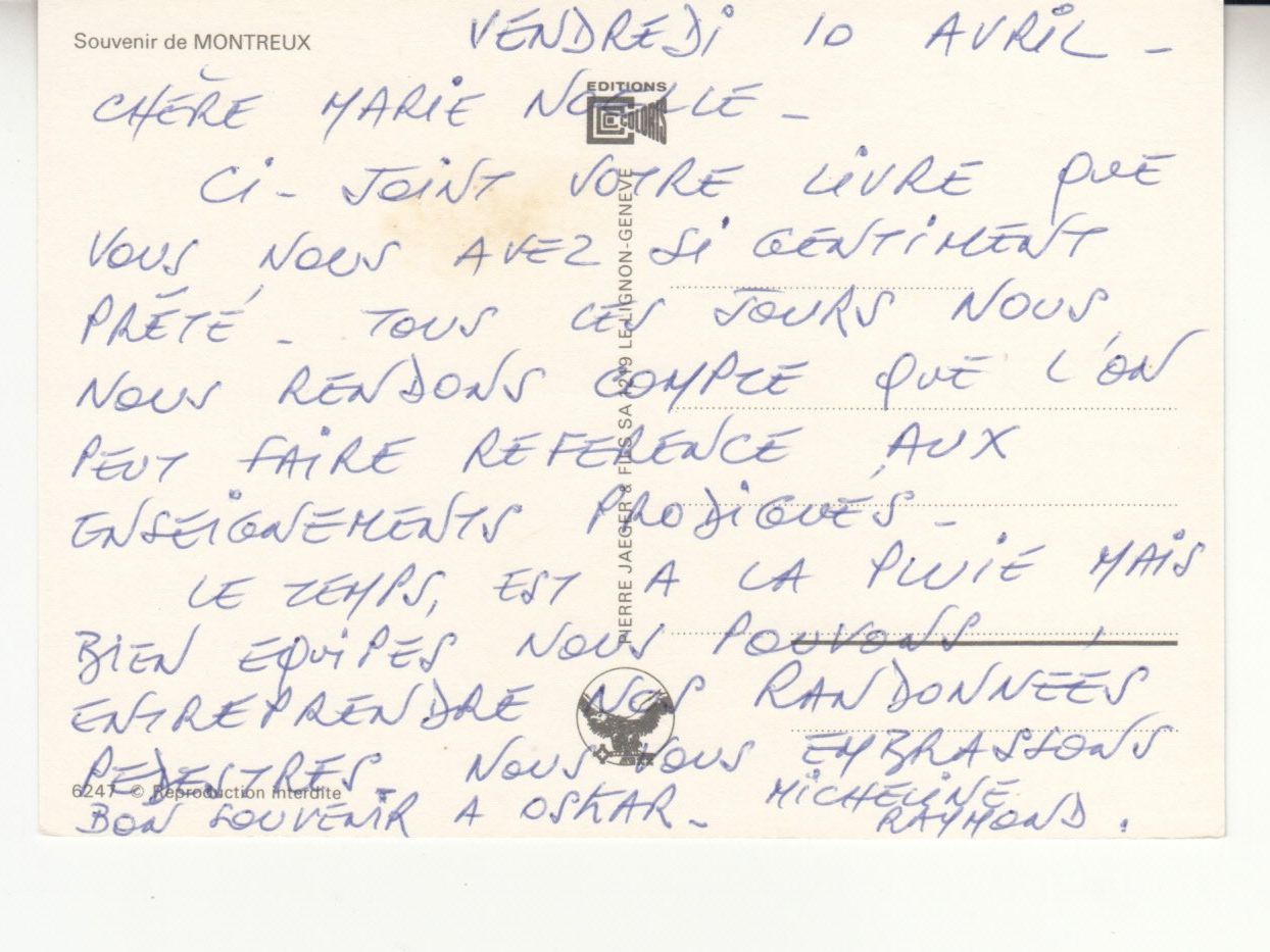 Ansichtskarten: Montreux ca. 1970 – Gebraucht aus Bürglen TG von StampGraf 1