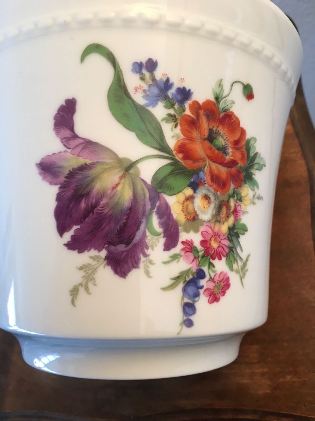 Vasi per fiori: Cachepot von Fürstenberg, handbemalt – Usato da Basel venduto da citystore 1